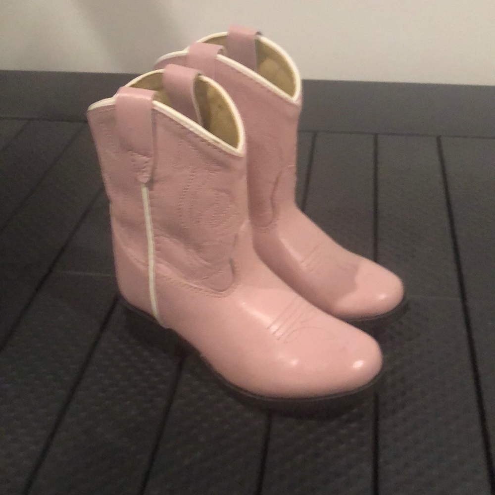 Kids Size 8 Pink Cowboy Boots
